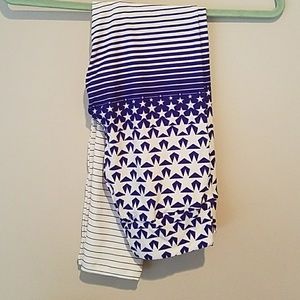 2018 LuLaRoe Americana OS Leggings Stars & Stripes